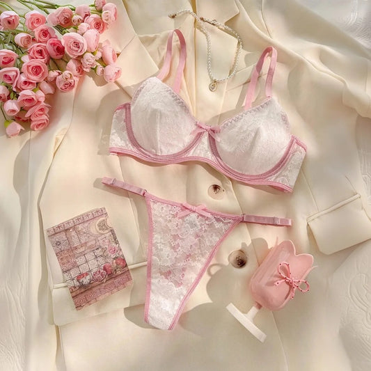 Veloura Blush Lace Set